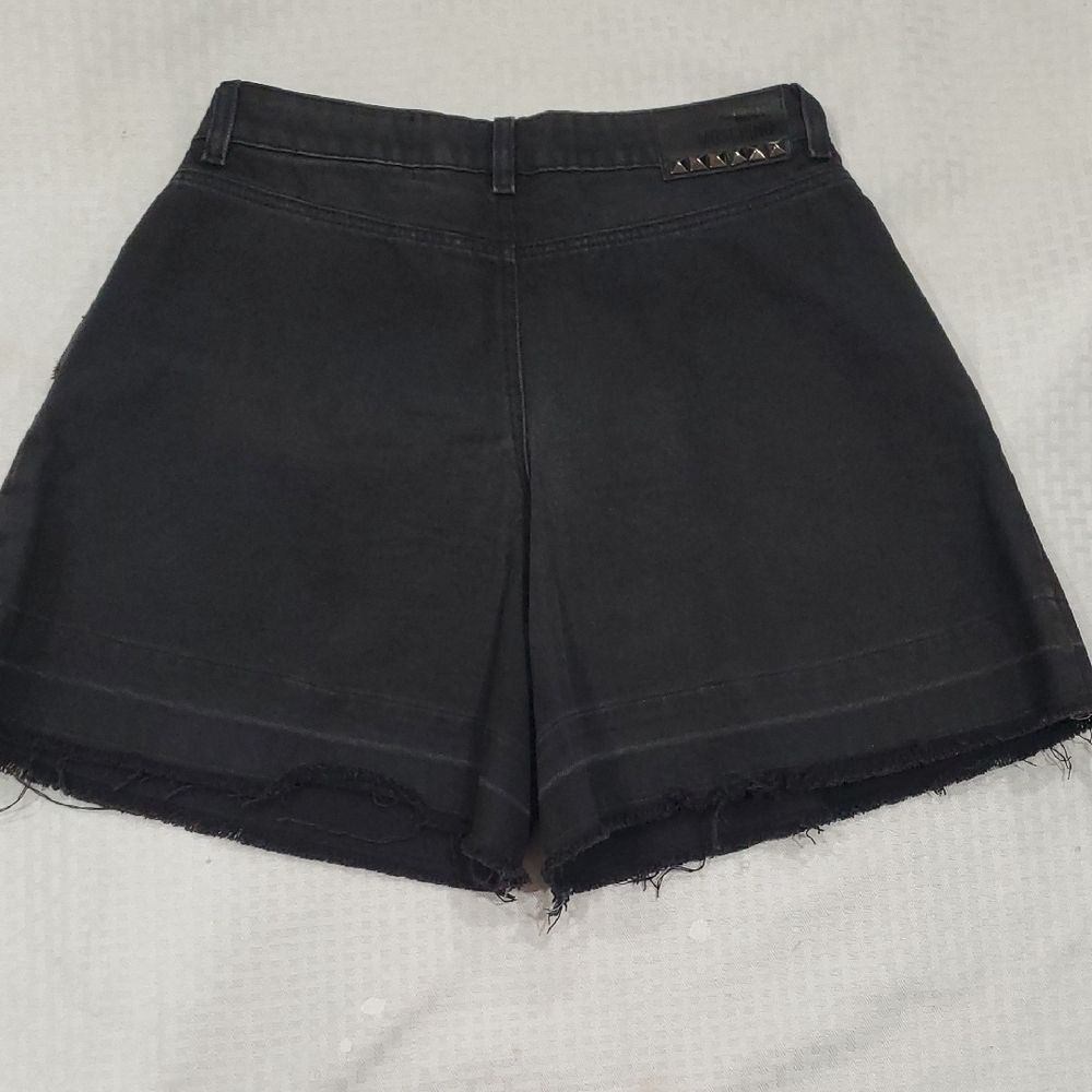 Love Moschino High Waist Black Frayed Hem Shorts - Picture 11 of 14